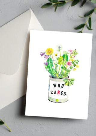 Who Cares Greeting Card