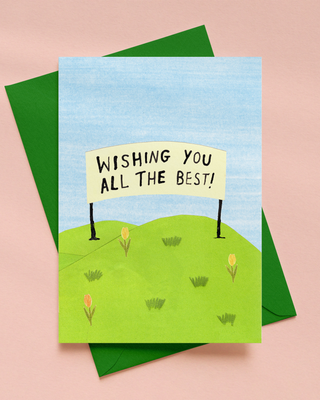 Wishing You All The Best Greetings Card