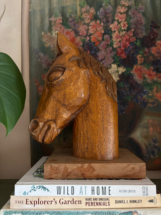 Wooden horses head
