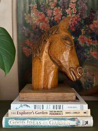 Wooden horses head