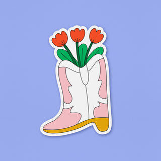 Cowboy Boot XL Sticker