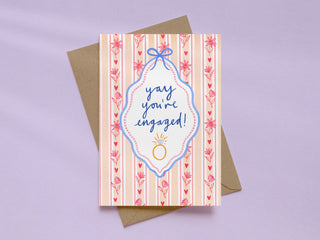 Yay You're Engaged Greeting Card