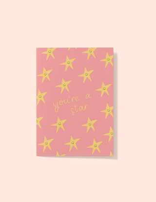 You're A Star Pink Greeting Card