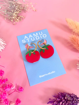 Tomato Earrings