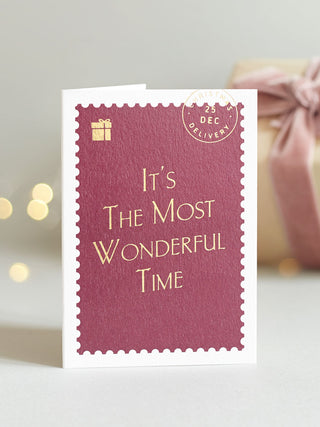 It's The Most Wonderful Time Mini Christmas Card