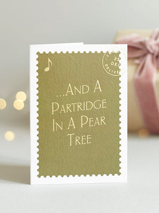 And A Partridge Mini Christmas Card