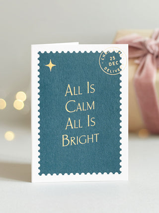 All Is Calm Mini Christmas Card