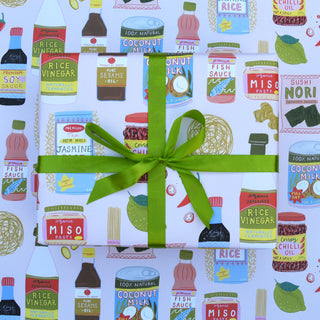 Asian Ingredients Wrapping Paper