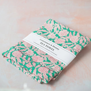 Block-Printed Tea Towel