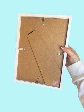 Stripe Tiled A4 Picture Frame - Strawberry