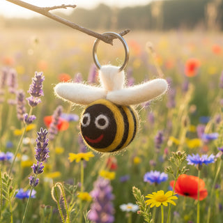 Bee Felt Keyring
