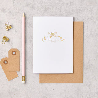 Happy Birthday Lovely Bow Card