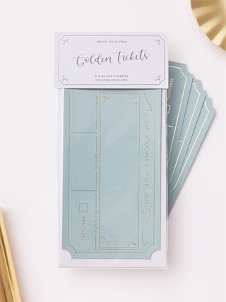 Write Your Own Golden Ticket x 3 - Avocado Green