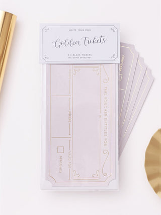 Write Your Own Golden Ticket x 3 - Plume Grey