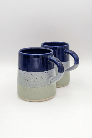 Layered Blue & Green Mug
