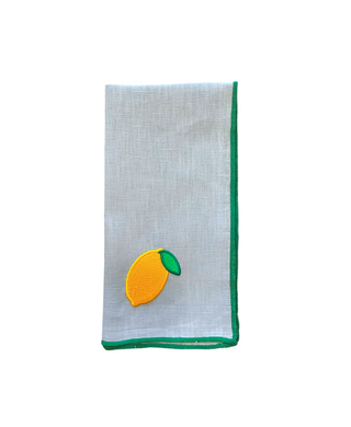 Lemon Napkin - Light Blue