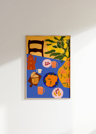 Breakfast in Italy Art Print