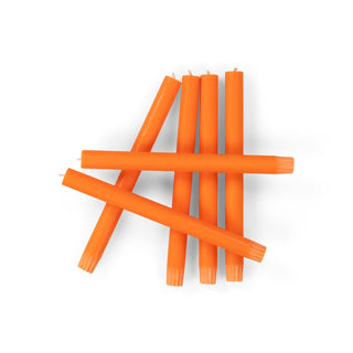 Bright Orange Dinner Candle