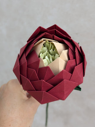 Origami Single Stem: Peony