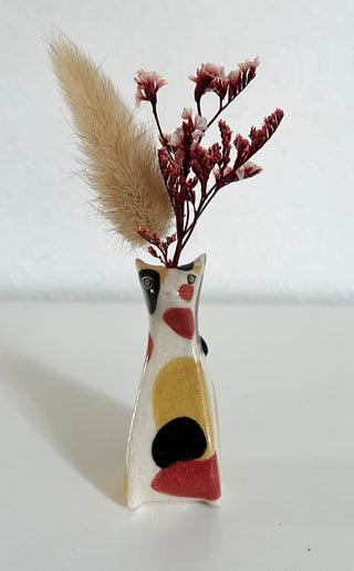 Calico Cat Vase