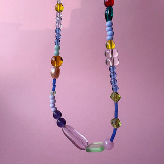 Multicolour Glass Beaded Choker