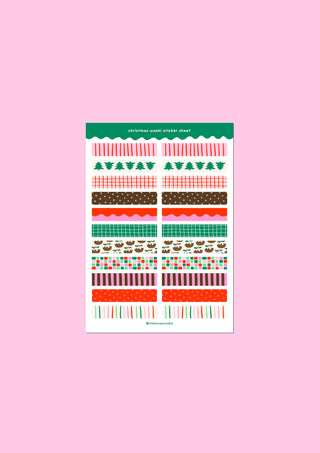 Christmas Washi Sticker Sheet
