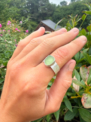 Chunky Seaglass Ring
