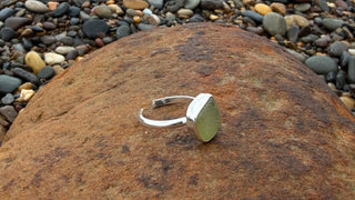 Single Adjustable Seaglass Ring