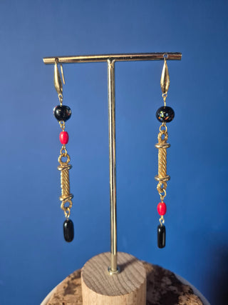 Colour Pop - Assymetrical black & red