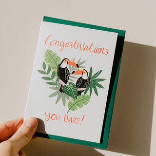 Congratulations you two card