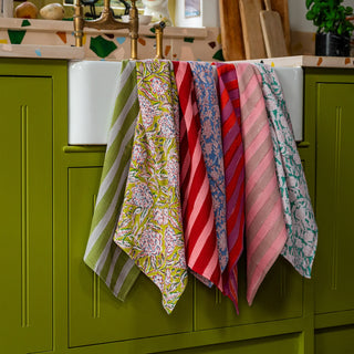 Block-Printed Tea Towel