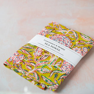 Block-Printed Tea Towel