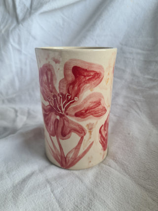 Vase - Abstract Red Floral