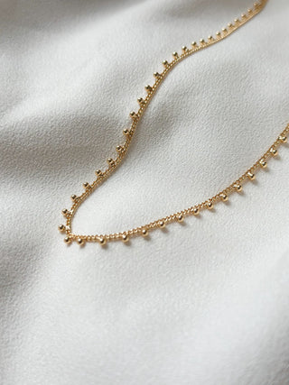 Dotted 18k Gold Necklace