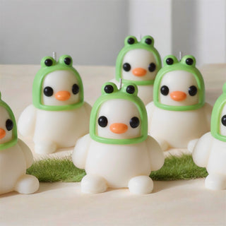 Duck with Froggy Hat Candle