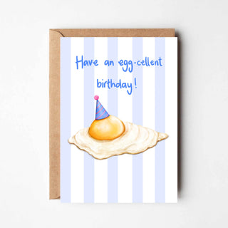 Eggcellent greeting card