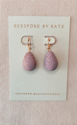 Mini Egg Charm Earrings