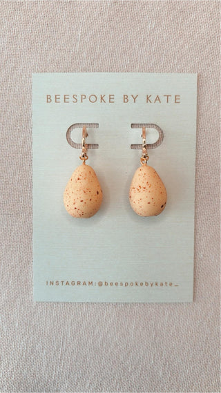 Mini Egg Charm Earrings