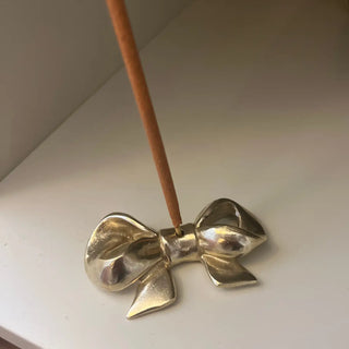 Brass Bow Incense Holder