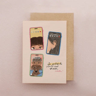 Facetimes With Mum Mother's Day Card