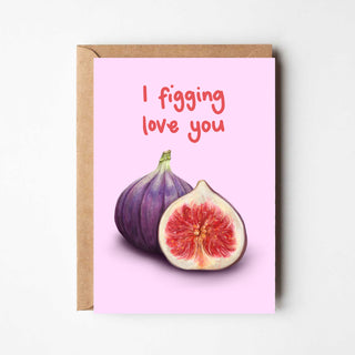 Figging love greeting card
