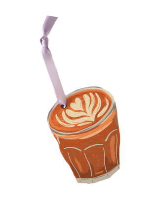 Flat white Coffee Decoration