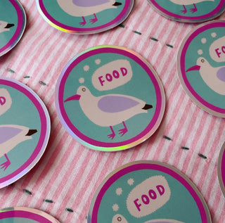 Seagull Food Sticker