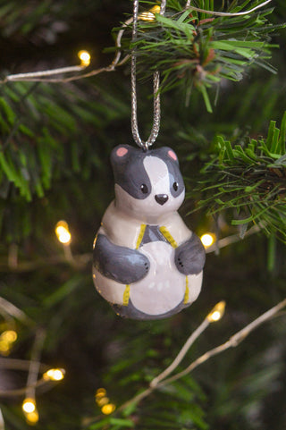 Christmas Bauble - Gilet Badger