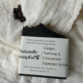 Ginger, Nutmeg & Cinnamon Espresso Coffee Scrub Soap