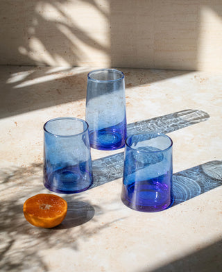 Moroccan Beldi Glasses - Blue