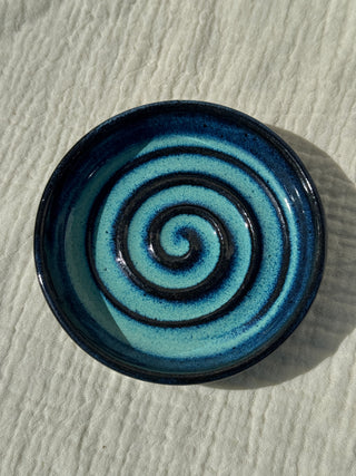 Circular Ceramic Trinket Dish - Dark