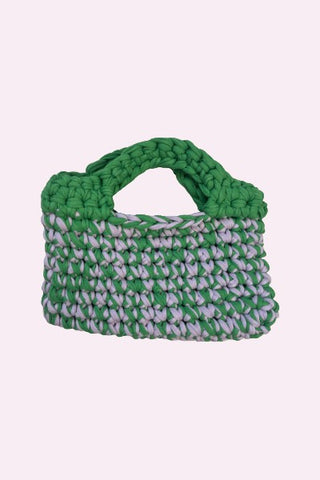 Chunky bag - Green & Lilac