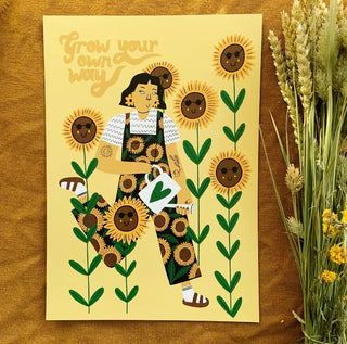 Grow Your Own Way A4 Print