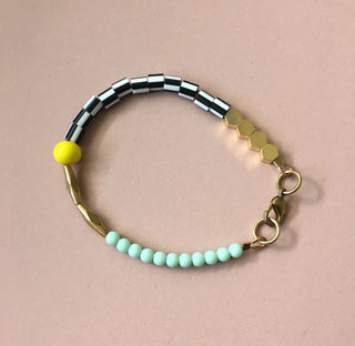 Hexagon Bracelet - Mint